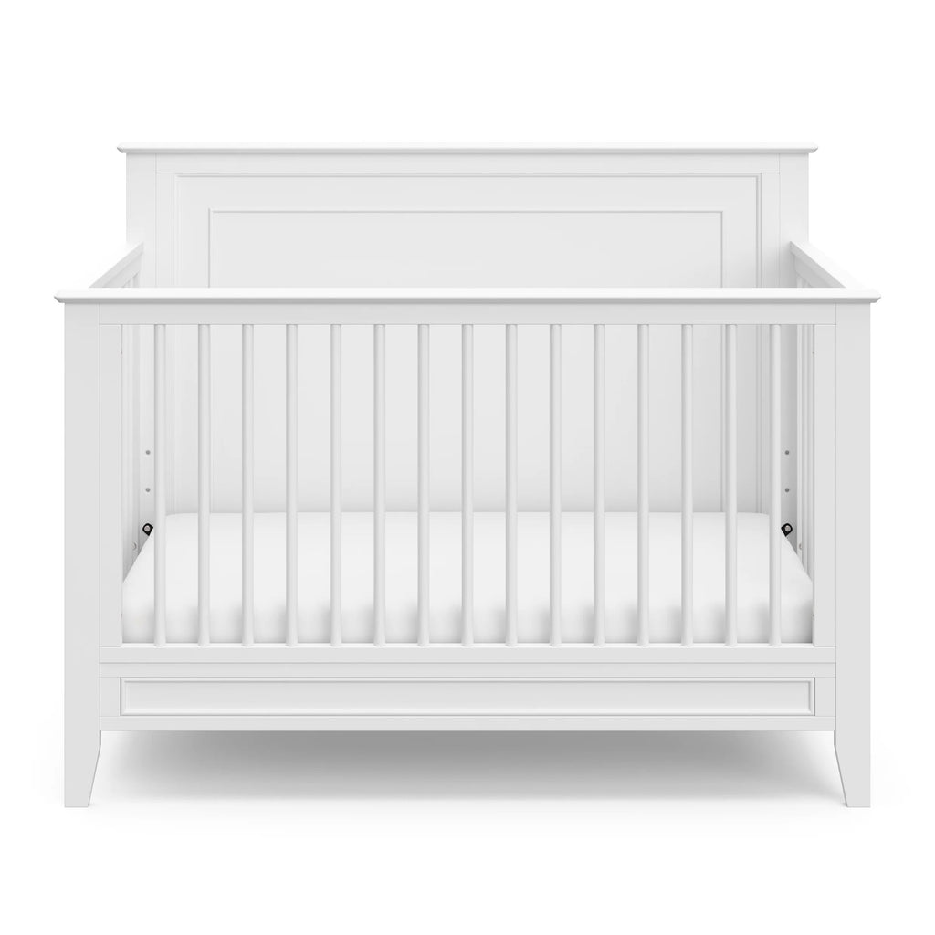 Solstice 5-In-1 Convertible Baby Crib, White