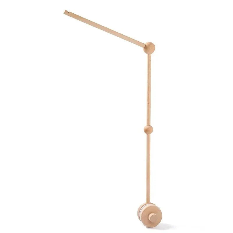 Wooden Baby Rattle Crib Mobile Holder for Newborns